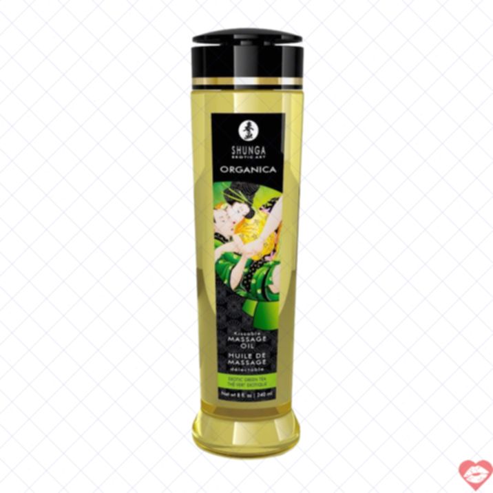 Dầu Shunga Trà Xanh 240ml Massage Ăn Được Gợi Cảm 