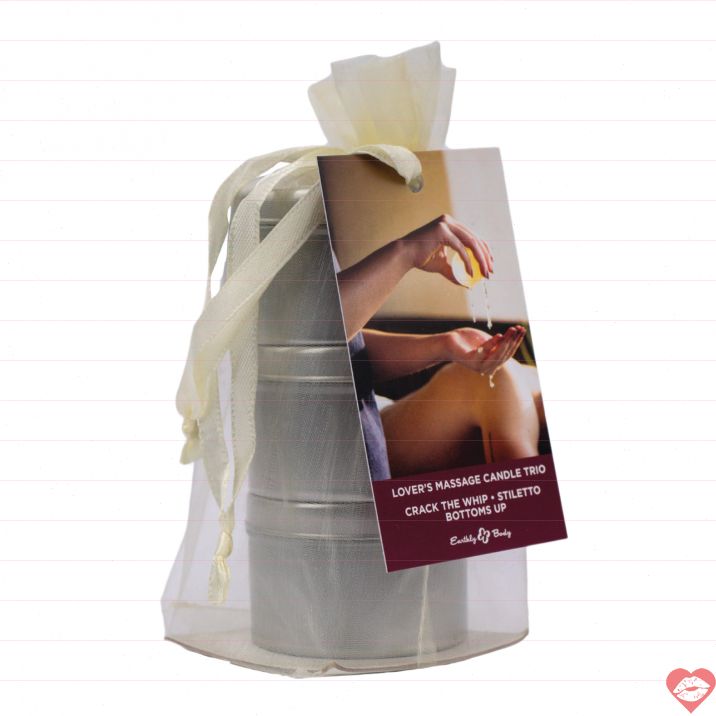 Nến Earthly Body Valentine 3 Hũ Massage Tình Yêu Lãng Mạn 