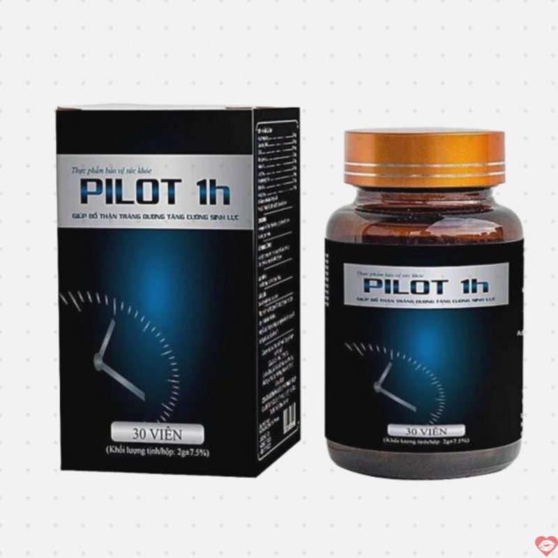 Viên uống Pilot 1h bổ thận tráng dương chiết xuất thảo mộc tự nhiên 