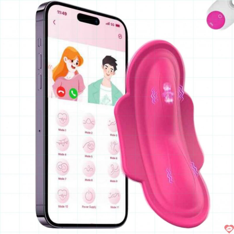 Trứng rung dán ngoài quần chip điều khiển app remote 11 chế độ rung 