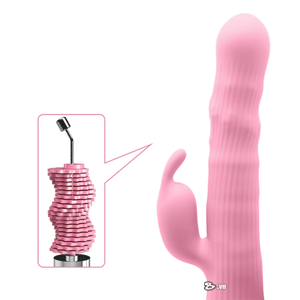 Dương vật giả Prettylove Julian rung ngoáy tai thỏ silicon