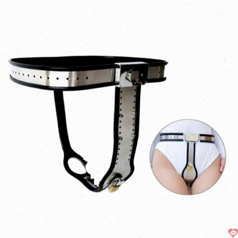Quần lót khóa trinh tiết nữ BDSM thép không gỉ độc đáo 