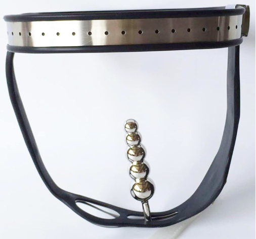 Quần lót khóa trinh tiết nữ thép không gỉ silicone điều chỉnh