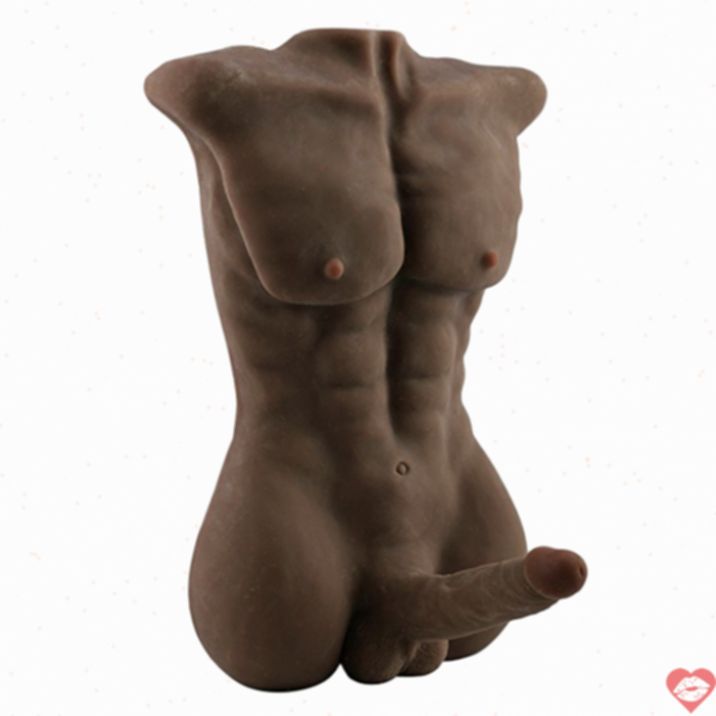 Torso 7KG Da Nâu Penis Đen Mạnh Nam Nữ 