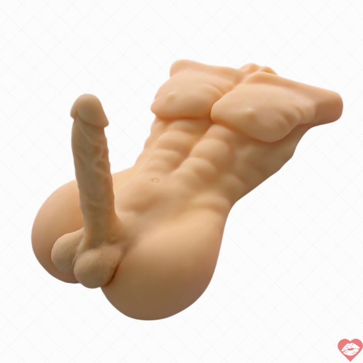Torso Doll Trắng 7kg 53cm Dương Vật 