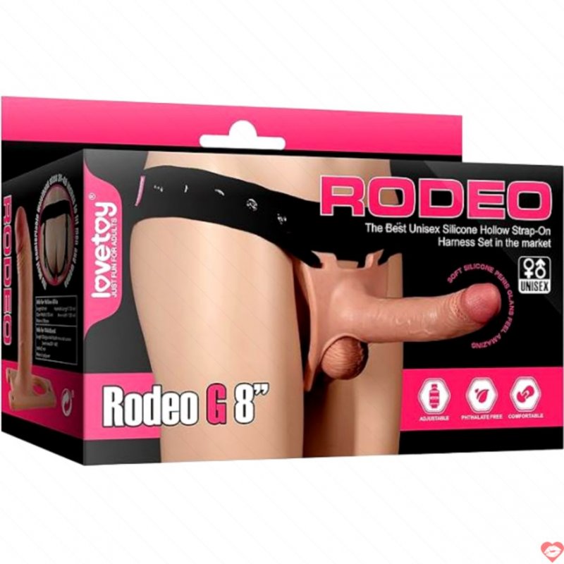 Dương vật dây đeo Lovetoy Rodeo siêu mềm tăng kích thước chống xuất tinh 