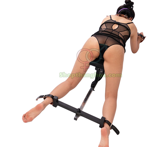 Dụng cụ BDSM tra tấn cố định cơ thể kiểu doggy kèm dương vật giả