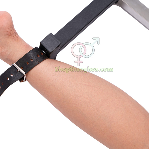Dụng cụ BDSM tra tấn cố định cơ thể kiểu doggy kèm dương vật giả