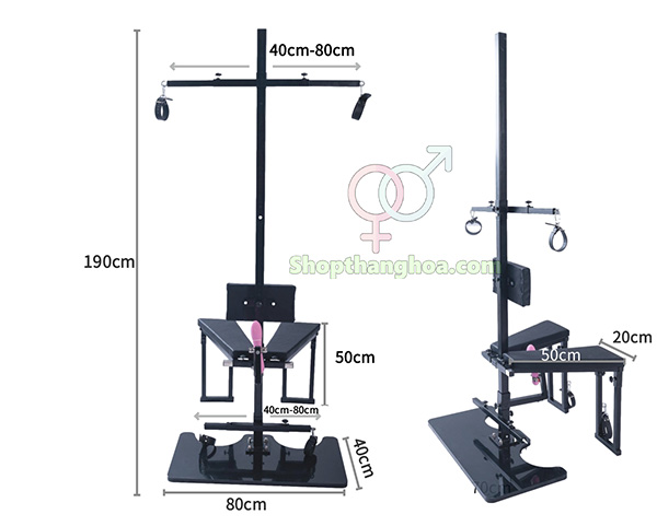 Dụng cụ BDSM GSM019 2 bộ đồ chơi bạo dâm ràng buộc tăng cảm giác mới lạ