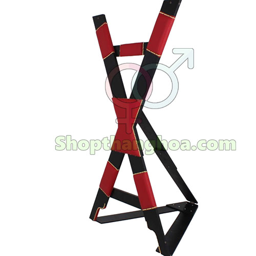 Giàn chữ X cố định cơ thể BDSM tra tấn cực phê GSM005