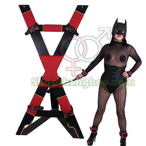 Giàn chữ X cố định cơ thể BDSM tra tấn cực phê GSM005