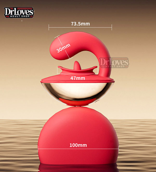 Trứng rung Ji Yu mặt trăng 10 chế độ rung liếm điểm G