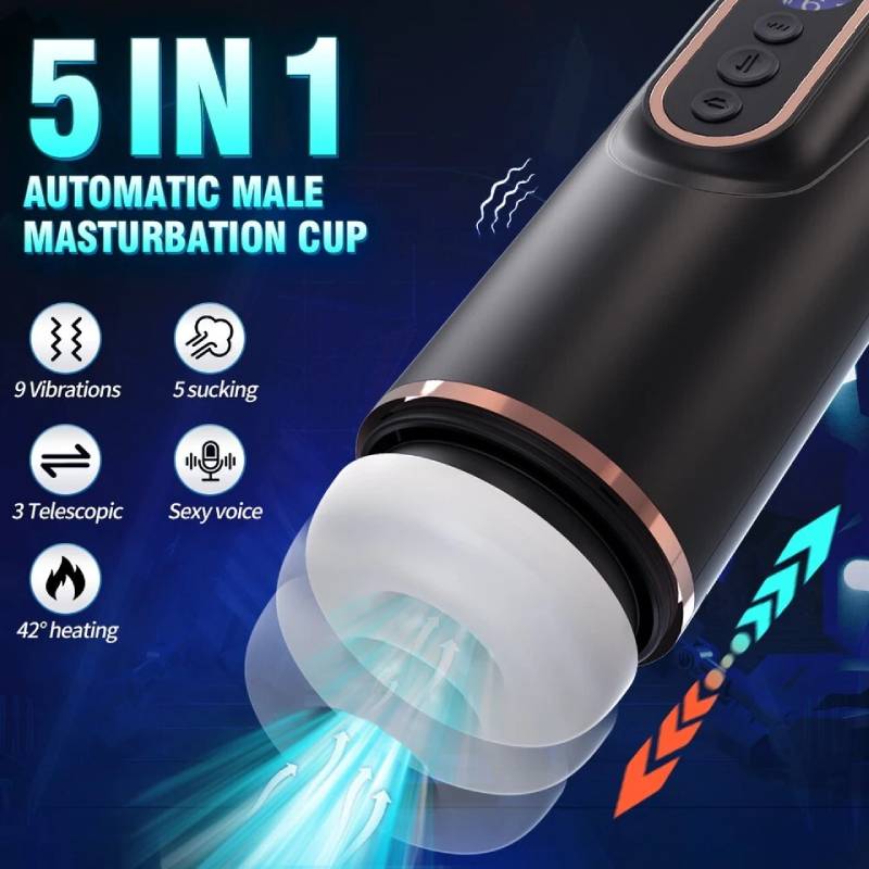 Âm đạo giả Doris tự động sục mút rung co bóp sưởi ấm