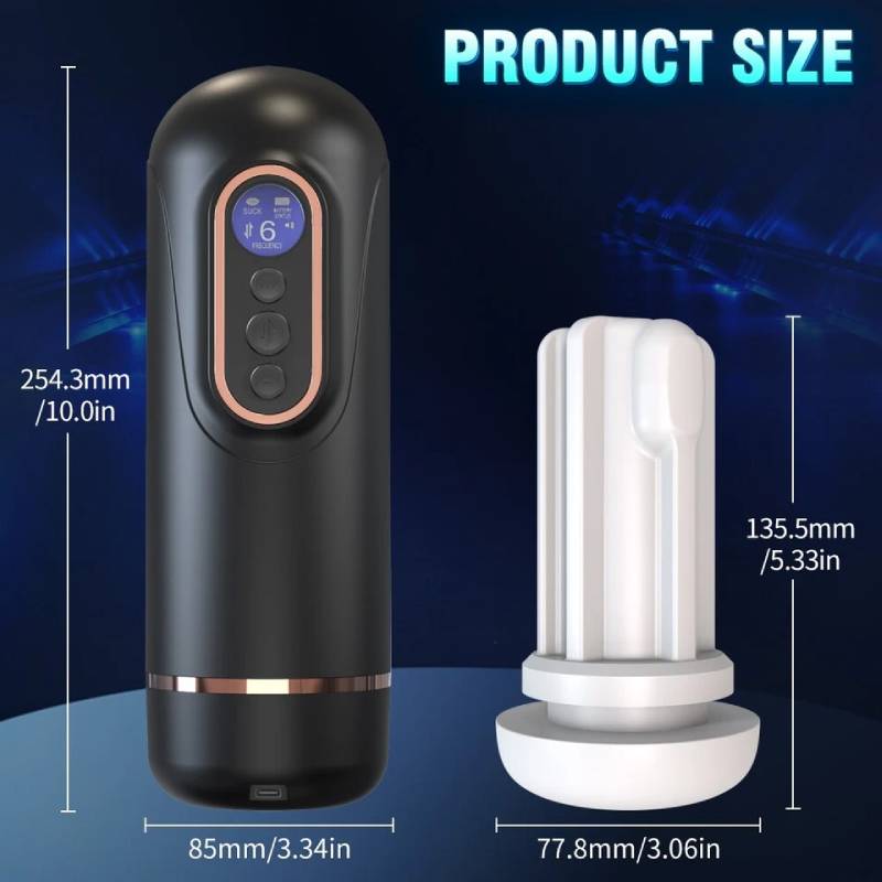 Âm đạo giả Doris tự động sục mút rung co bóp sưởi ấm