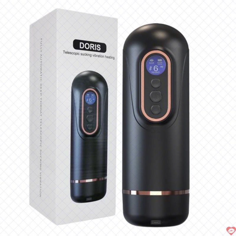 Âm đạo giả Doris tự động sục mút rung co bóp sưởi ấm 