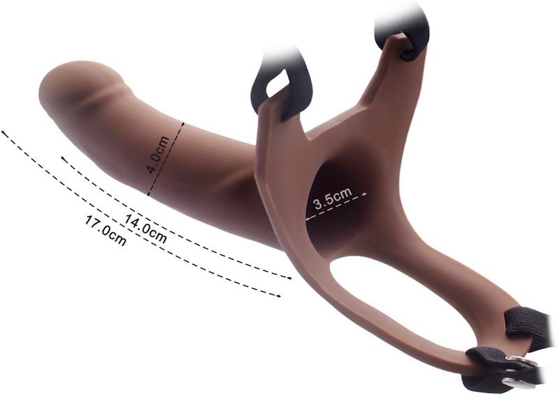 Dương vật giả dây đai đeo silicone y tế mềm mại an toàn