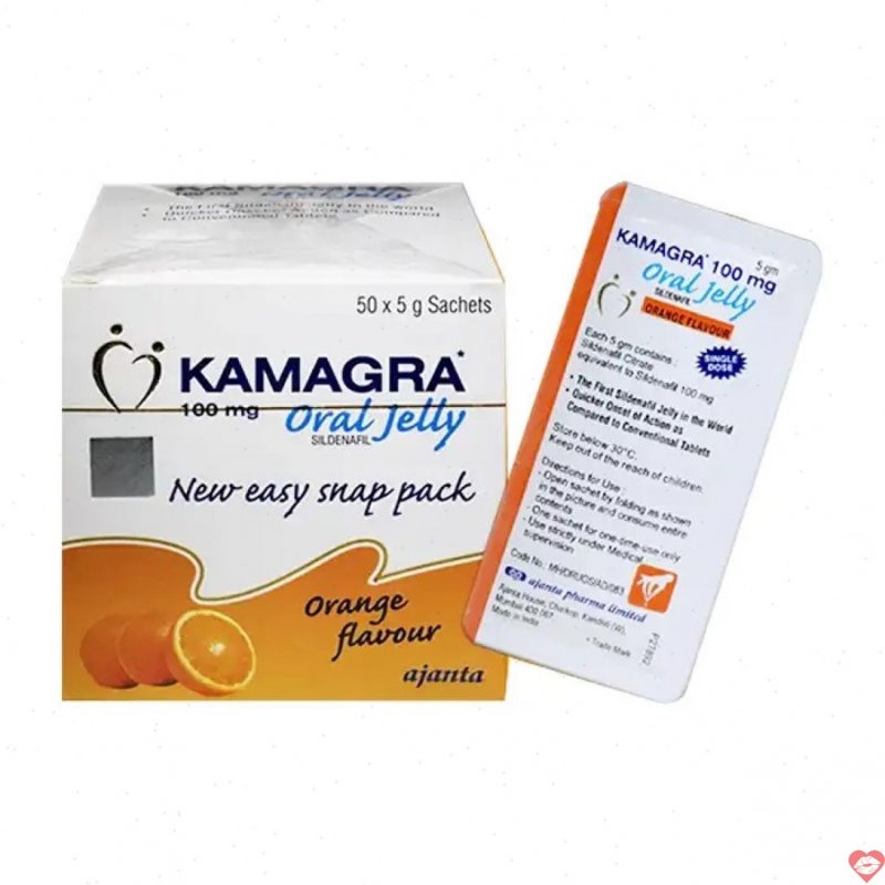 Thuốc cường dương Kamagra Oral Jelly 100mg thạch trái cây 50 gói 