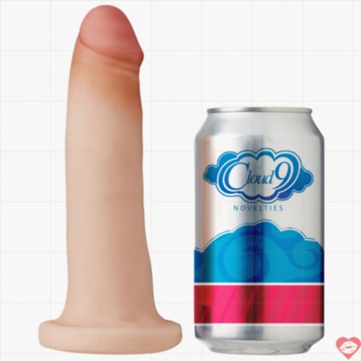 Dildo Cloud 9 18cm Dual-Density Mềm, Thực Tế Không Bi 