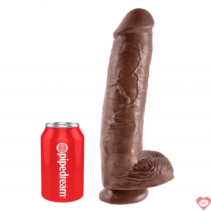 King Cock Balls Dildo Vein Hút Thực Tế Siêu Chân 