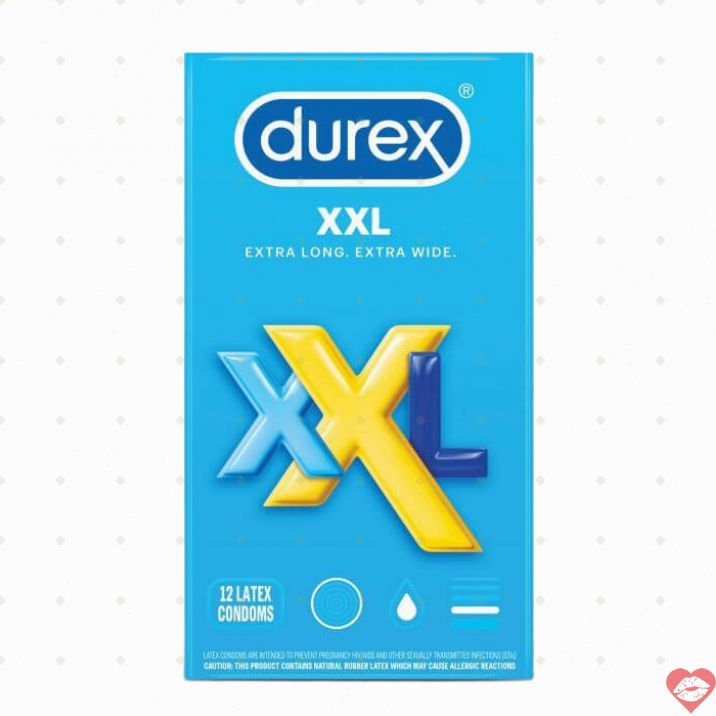 Durex XXL Bao Cao Su Lớn Dài Rộng Thoải Mái 