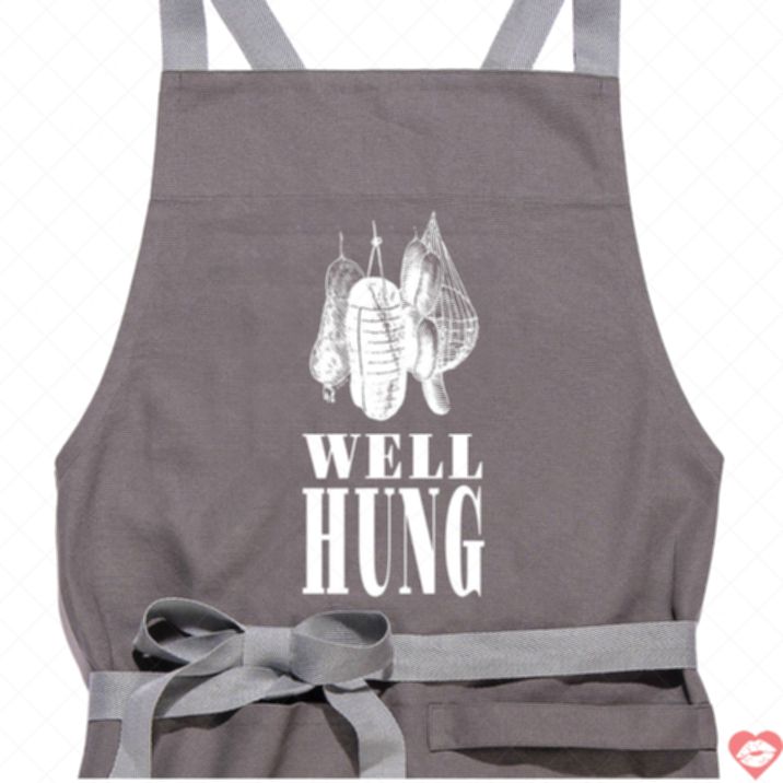 Well-Hung Apron Tiệc Nướng Thịt Treo Hài Hước 