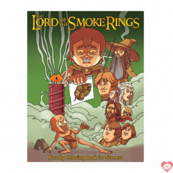 Sách Tô Màu Smoke Rings Hài Hước Thư Giãn 