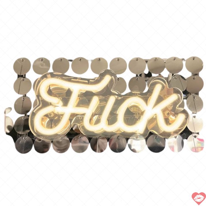 Bảng Neon Fuck LED Hài Hước Decor Phòng Ngủ Chill 