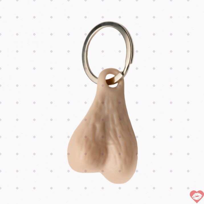Big Ballers Nuts Keychain Ánh Sáng Vui Nhộn 