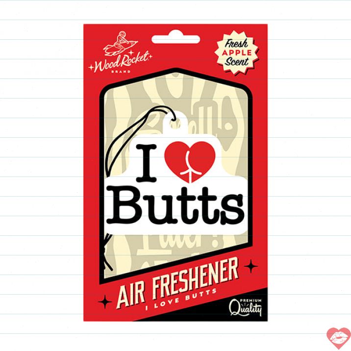 Wood Rocket Butts Táo Xanh Treo Xe Hài Hước Yêu Mông 