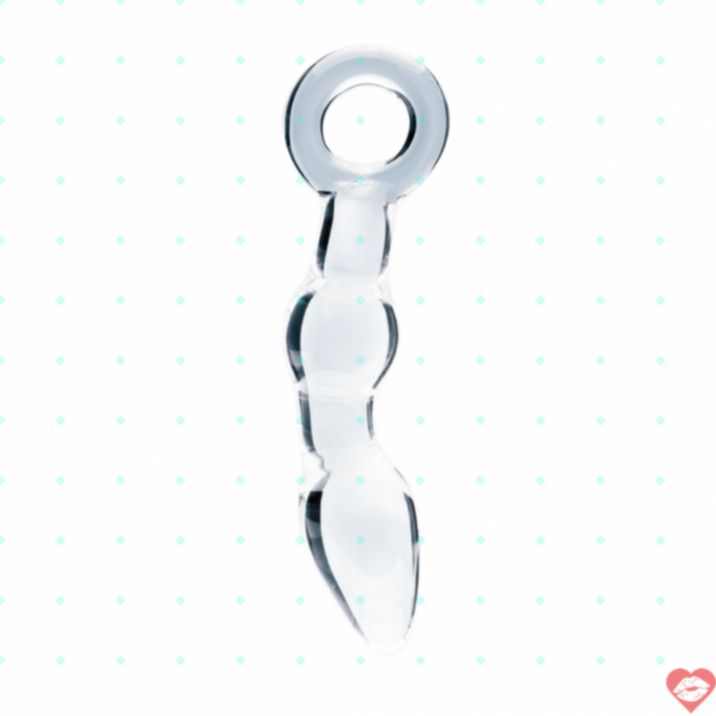Clarity Glass Utopian dildo kính sọc anal 13cm cao cấp 