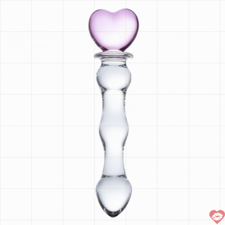 Glas Sweetheart Thủy Tinh 20cm Tim Hồng Đẹp Tuyệt Đối 