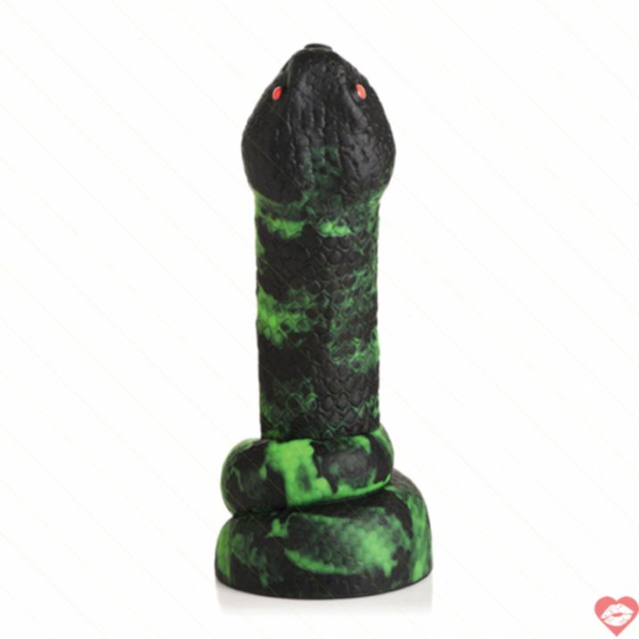 Creature Cocks Python Dildo Rắn Xanh Đen Lấp Lánh Fantasy 
