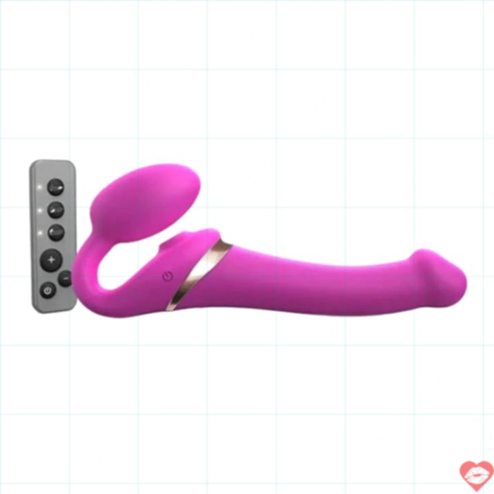 Lưỡi Rung Strap-On-Me Đa Tầng Xuất Hứng Liên Tục 