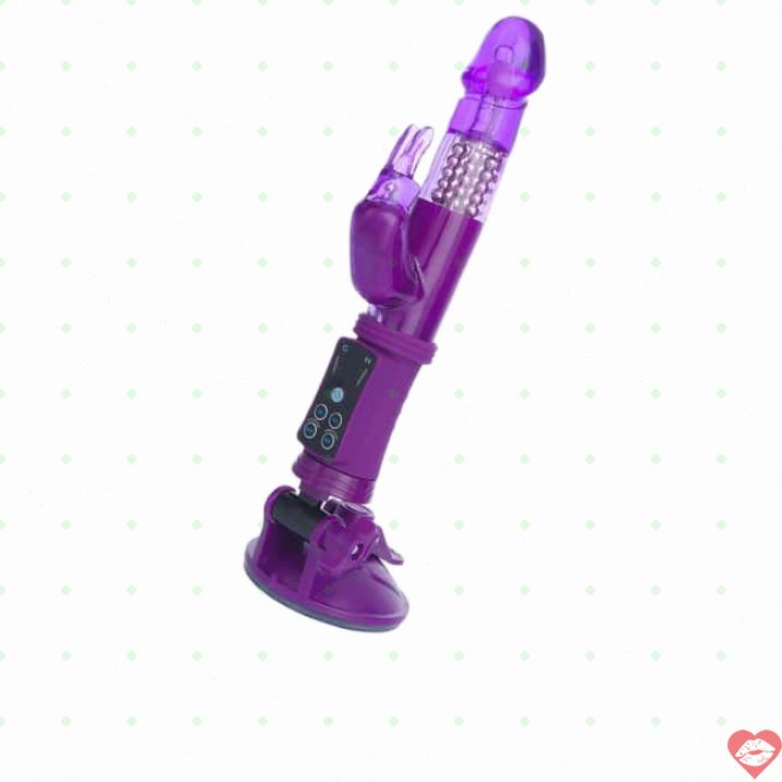 Vibrator Xoay 22cm Tím Fantasy Cầm Tay Khoái Lạc Mãnh Liệt 