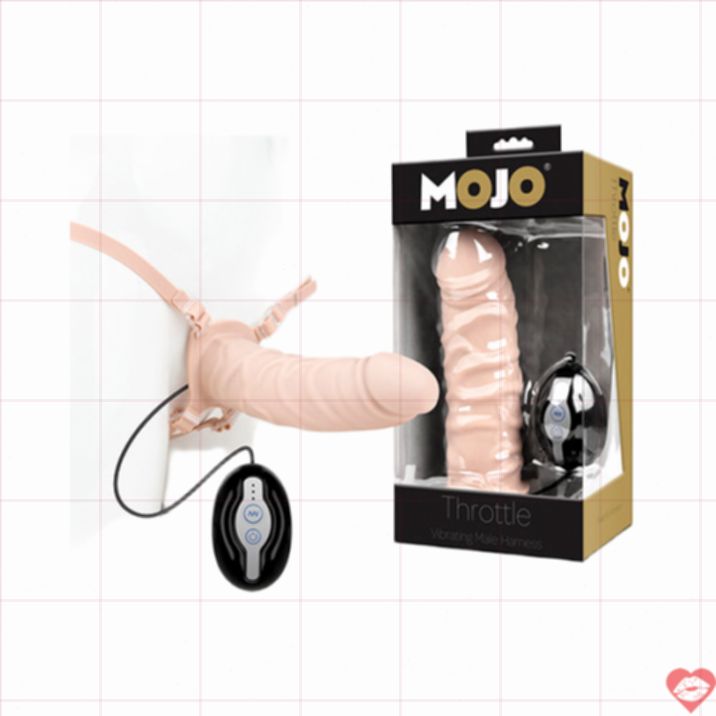 Mojo Throttle Strapon Rung Rỗng Thật Mạnh Mẽ 