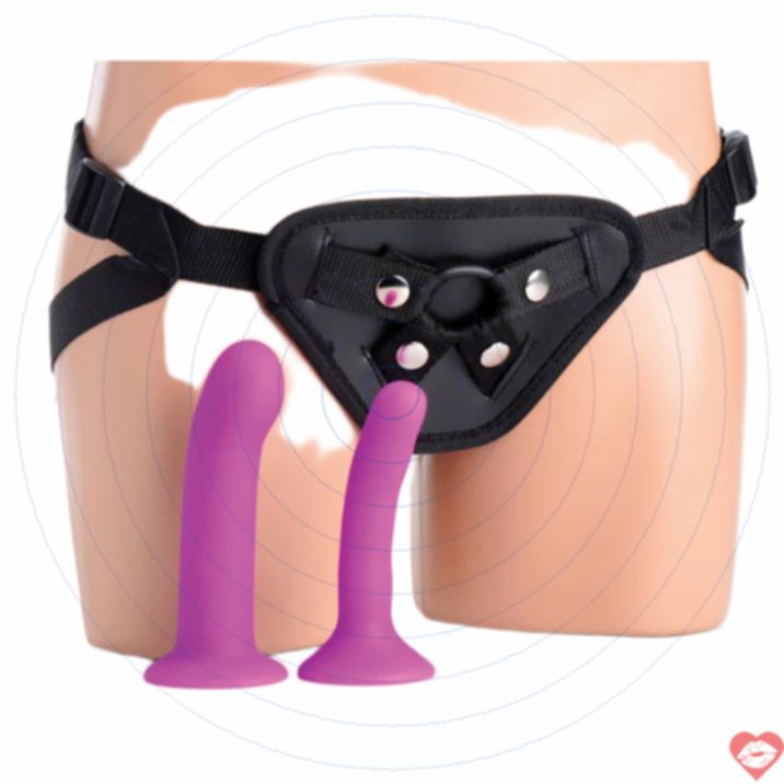 Double G Strap-on Rung Silicone Đôi Bên Đỉnh 