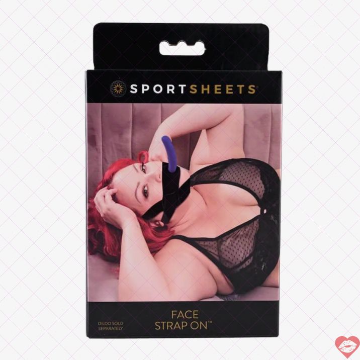 Sportsheets Face Strap-On Harness Dildo Mặt Mới Lạ 