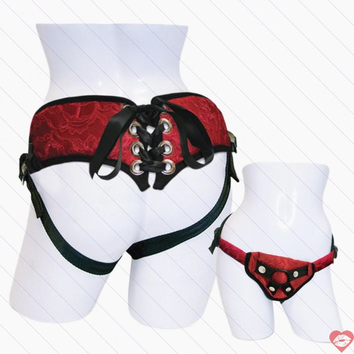 Sportsheets Corset Đai Ren Đỏ Quyến Rũ Ôm Sát Gợi Cảm 