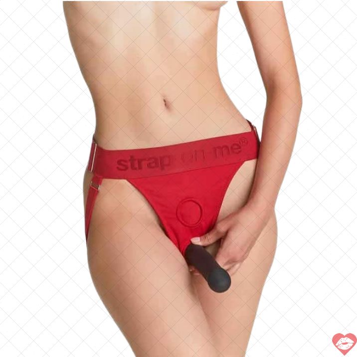 Strap-on Harness Lingerie Đỏ Đa Kích Cỡ Quyến Rũ Đỉnh 