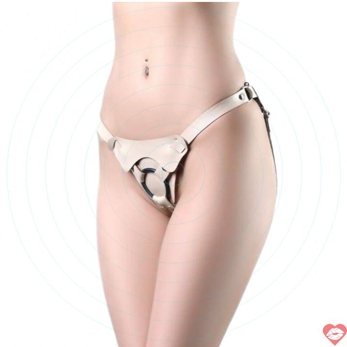 Trusiki Strapon Eva Da Thật Beige BDSM Đỉnh 