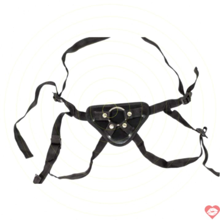 Party Hard Quần Strap-on Nylon Đen Thoải Mái 